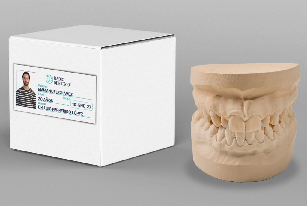 MODELO DENTAL Y SU CAJA FINAL